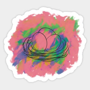 Easter egg paint Sticker